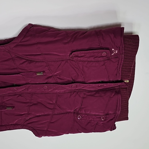 American Eagle medium purple zip up hooded vest jacket - Picture 3 of 8